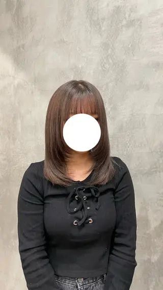 セミロング カラー 髪質改善・美髪矯正✨ YOIKU🎀ちさとのヘアスタイル