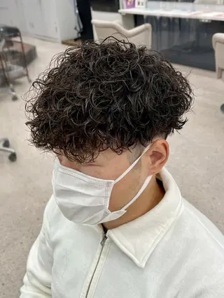 ショート 京都河原町 メンズパーマ助川龍哉のヘアスタイル