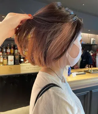 ミディアム カラー 🫧ハイトーン✨格安 より質💐マンツーマのヘアスタイル