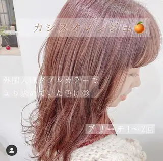 セミロング カラー パーマ ヘアアレンジ メンズ キッズ ネイル マツエク・マツパ merc.🎀 せのおのヘアスタイル