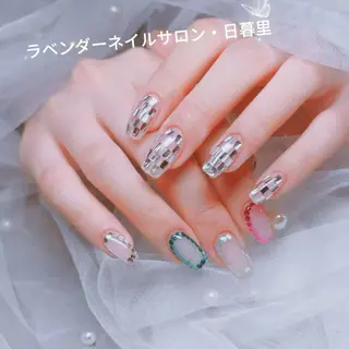 ネイル ラベンダー💖日暮里 ルル💖ネイルのネイルデザイン