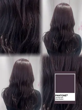 ロング 透明感カラー🫧⌇ AO🫐🩵のヘアスタイル
