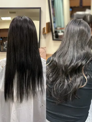 ロング 🐺新宿manabu カットモデルエクステのヘアスタイル