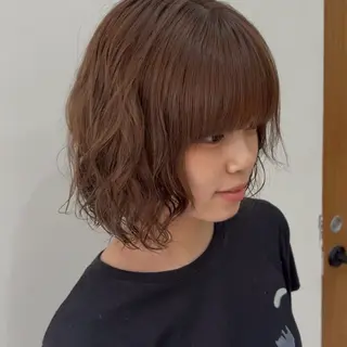 ミディアム カラー momo / カラー、カットモデルのヘアスタイル