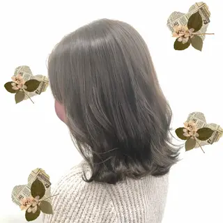 ミディアム カラー パーマ ヘアアレンジ メンズ キッズ 上品＆韓国風 🥀海心🥀のヘアスタイル