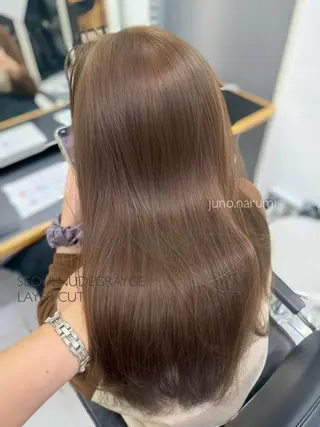 カラー セミロング 盛れ🎀韓国ヘア 美艶🇰🇷なるみのヘアスタイル