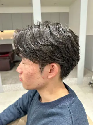 パーマ メンズ 市川メンズパーマ/ 透明感カラーKaiのヘアスタイル