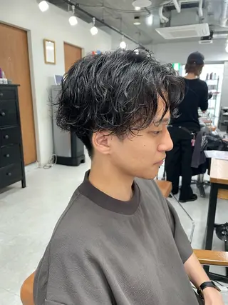 パーマ メンズ メンズモテパーマ💙 fuwaのヘアスタイル