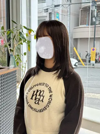 セミロング 金村 綾芽のヘアスタイル