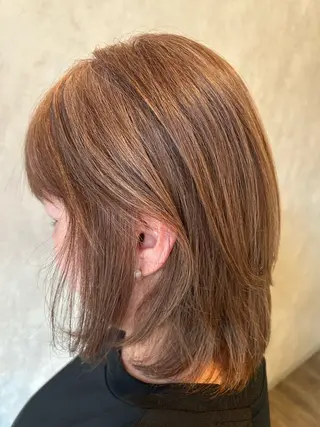 ミディアム カラー きむら はるみのヘアスタイル