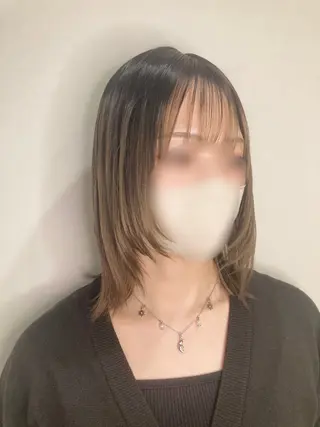 ミディアム 岡大前ハッシュカット ×髪質改善/松島大己のヘアスタイル
