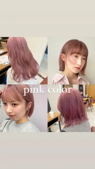 ショート カラー 顔まわり🥨レイヤー /透明感/水口舞奈のヘアスタイル