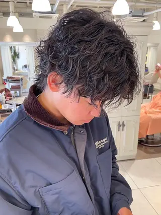 パーマ メンズ obje't cielのヘアスタイル