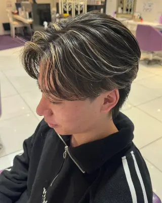 カラー パーマ メンズ 玉置 晴太郎のヘアスタイル