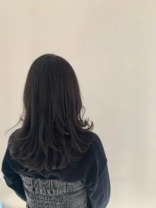 セミロング カラー パーマ ヘアアレンジ 加藤 綾華のヘアスタイル