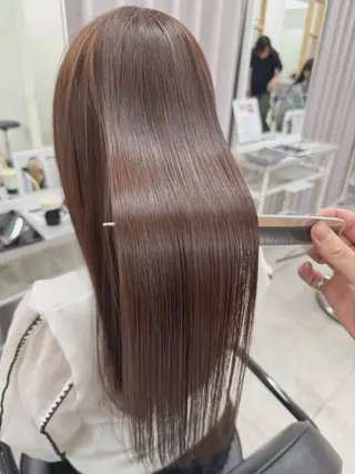 ロング カラー 縮毛矯正×髪質改善 店長　DAITOのヘアスタイル