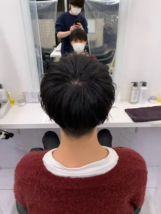 ショート カラー パーマ メンズ メンズパーマ特化 TAIGAのヘアスタイル