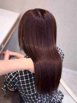 セミロング カラー ダブルカラー┊ ベージュ┆ひなたのヘアスタイル