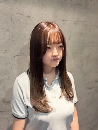 セミロング カラー パーソナルカラー 診断🍀マリンのヘアスタイル
