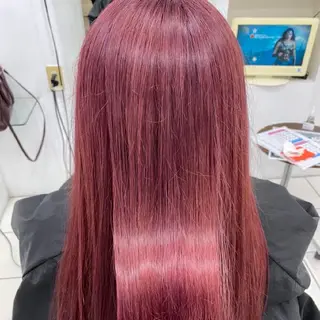 ロング カラー 縮毛矯正/ワンカラー モデル募集🫧羽夏のヘアスタイル