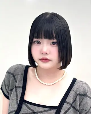 ショート カラー ヘアアレンジ 縮毛矯正🤍 ボブ/ HIKARIのヘアスタイル