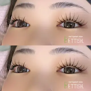 マツエク・マツパ BETTISH🩵 SERIのマツエク・マツパデザイン