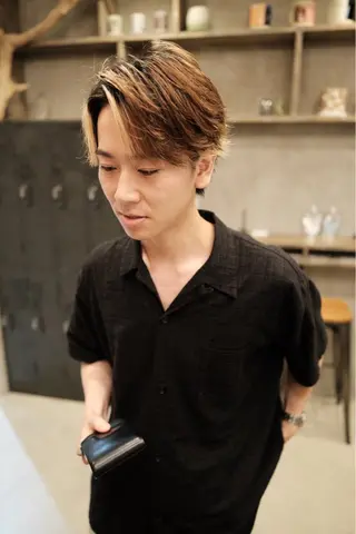 ショート カラー メンズ ill副店長 立和田純也のヘアスタイル