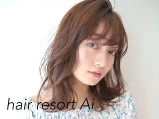 セミロング repose日本橋 室町のヘアスタイル