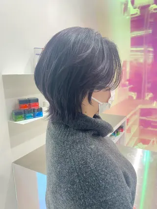 ショート カラー パーマ ヘアアレンジ メンズ キッズ ネイル マツエク・マツパ アイブロウ KANAMI 🌏のヘアスタイル
