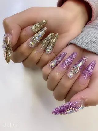 ロング JNA認定講師🌸 RIEのネイルデザイン