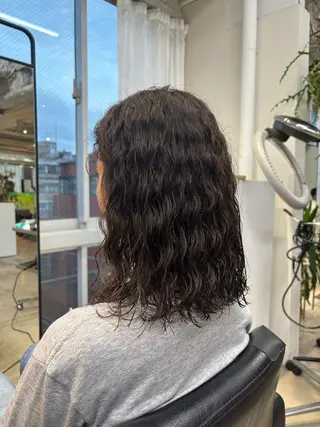 セミロング パーマ ANY/須田麻人 /パーマスタイルのヘアスタイル