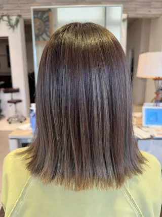 ミディアム 福島 望のヘアスタイル