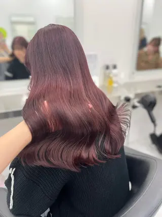 ロング 🍒韓国y2k暖色 NO.1🍒REAのヘアスタイル