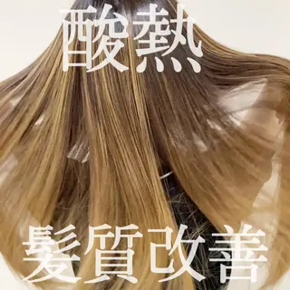 ロング カラー 髪質改善カラー韓国風 レイヤーtudaのヘアスタイル