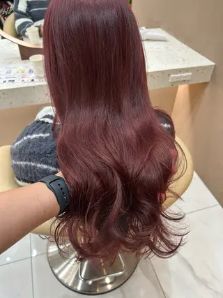 ロング カラー Airi/ブリーチ なし艶カラー♡のヘアスタイル
