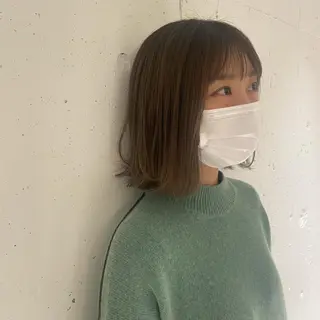 ミディアム カラー カジュアルを女っぽく 𝗮𝘆𝗮𝗰𝗼のヘアスタイル