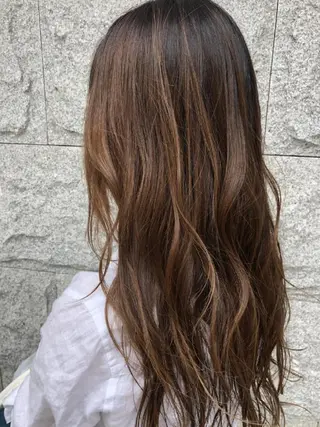 ロング カラー ヘアアレンジ See by merのマツエク・マツパデザイン
