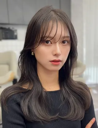 ロング 韓国ヘア×2way 🇰🇷和知拓郎のヘアスタイル