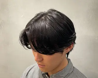 ミディアム パーマ ヘアアレンジ メンズ fifth 石川 凪のヘアスタイル