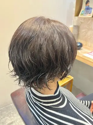 ショート パーマ 内山涼香 【縮毛矯正✨】のヘアスタイル