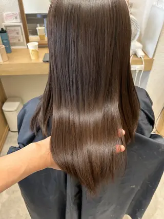 セミロング カラー 久木原 ゆりのヘアスタイル