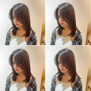 セミロング カラー メンズパーマ特化 望月謙二郎のヘアスタイル