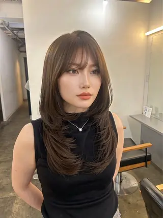 ロング ✂韓国レイヤー 🦋みやび🪽のヘアスタイル