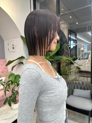 ミディアム レイヤーカット 瑠輝のヘアスタイル