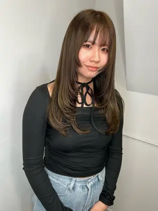 ロング カラー 透明感カラー/レイヤ ー🌙Honokaのヘアスタイル