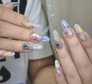 ネイル By moonネイル 🌷ワンホン/韓国風のネイルデザイン
