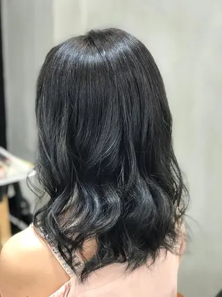 セミロング カラー 田中 光のヘアスタイル
