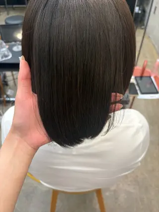 ショート 透明感カラー/赤み消 しカラー/もものヘアスタイル