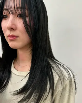 ロング ta k k e yuのヘアスタイル