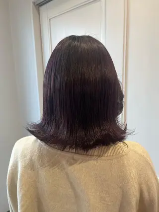 ミディアム カラー 亀田 幸美のヘアスタイル